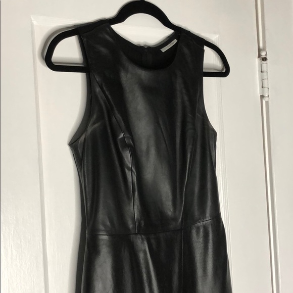Knee length, real leather LBD from Nordstrom. - Picture 2 of 4